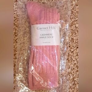 NWT Garnet Hill Pink Cashmere Socks